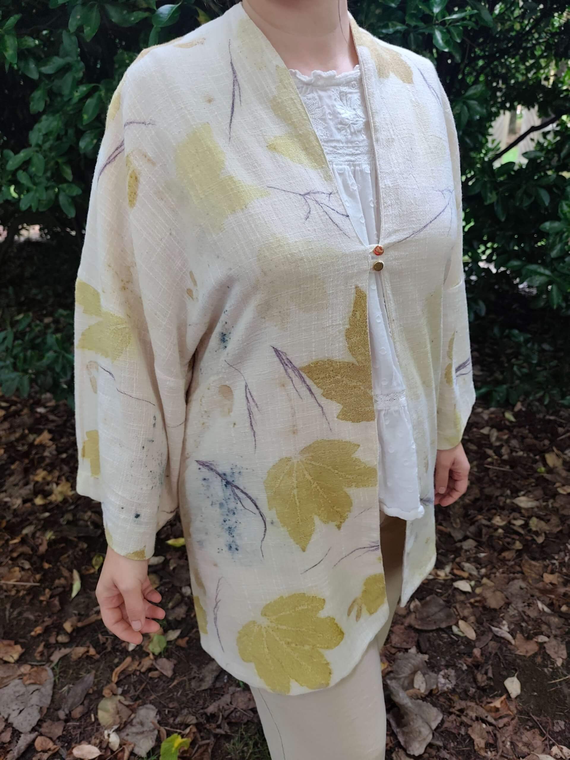 Kimono con estampación botanica - Imagen 5
